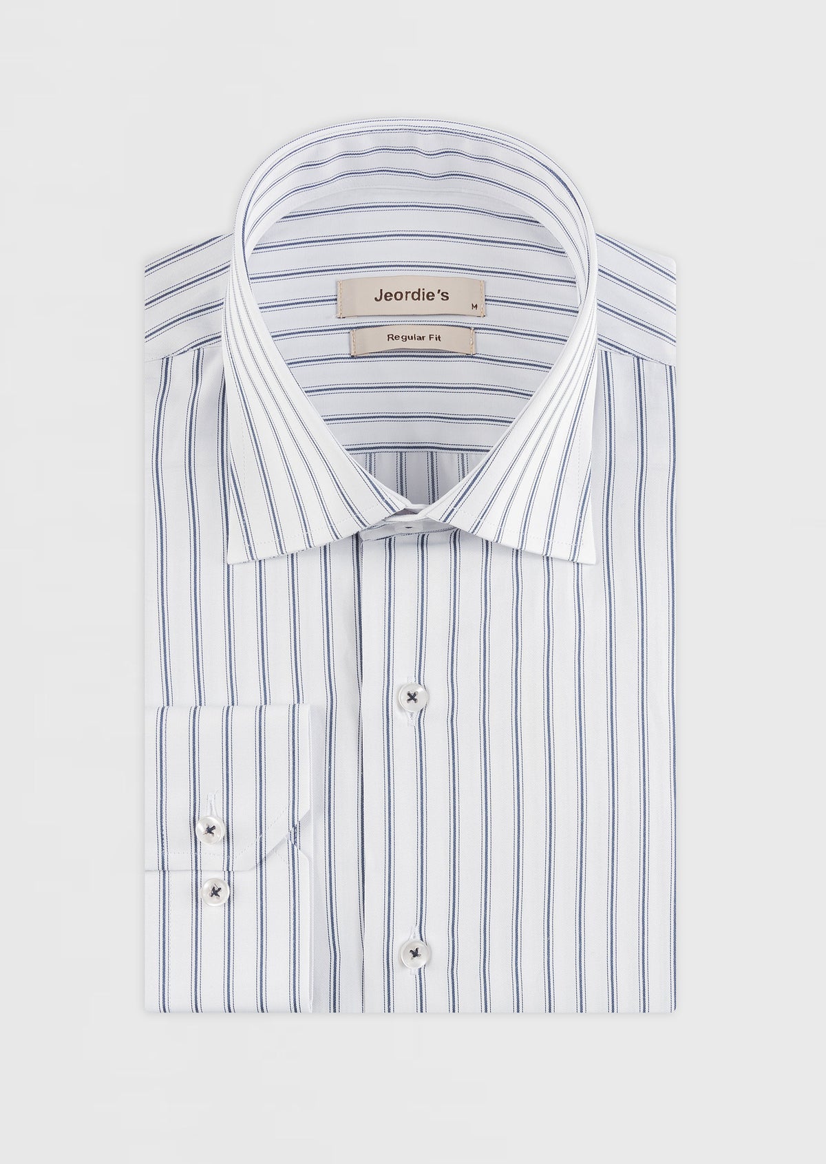White - Navy Long Sleeve Shirt
