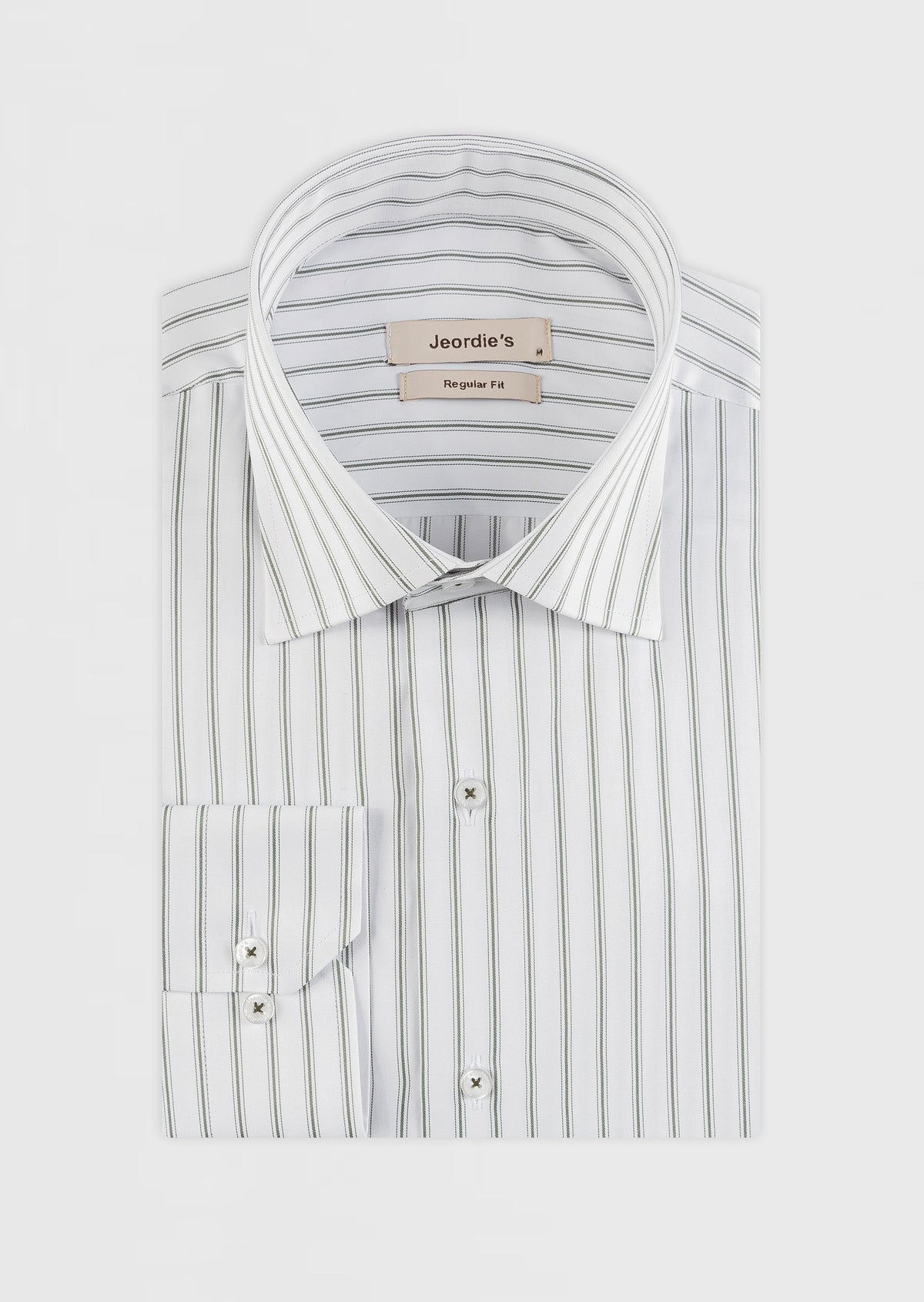 White - Khaki Long Sleeve Shirt