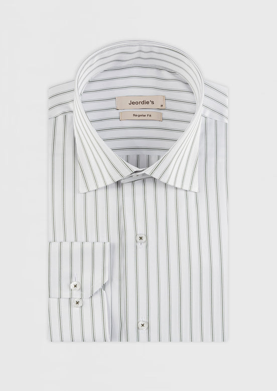 White - Khaki Long Sleeve Shirt