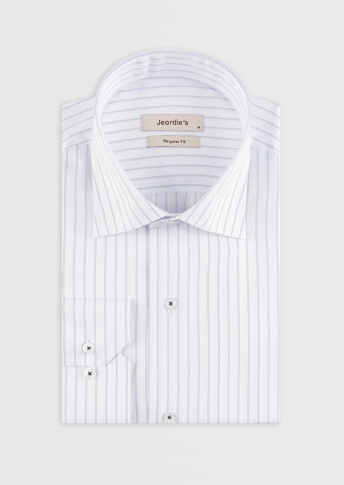 White - Navy Long Sleeve Shirt