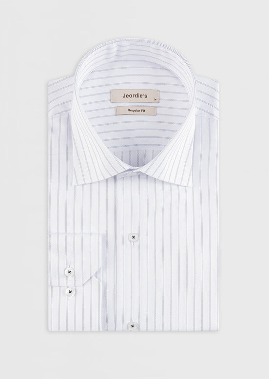 White - Navy Long Sleeve Shirt