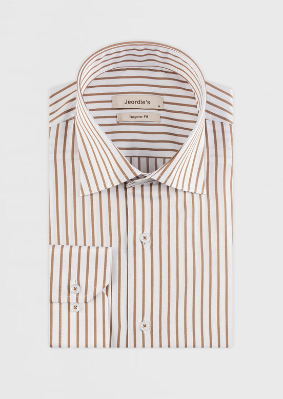 White - Brown Long Sleeve Shirt