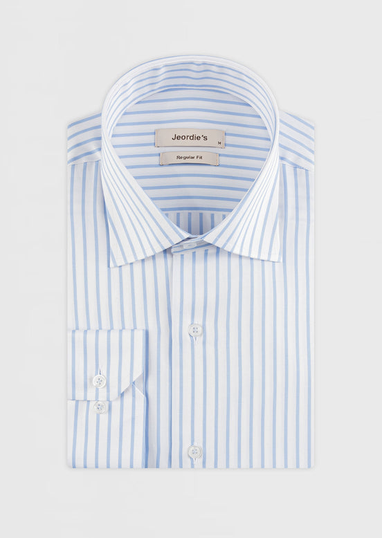 White - Blue Long Sleeve Shirt