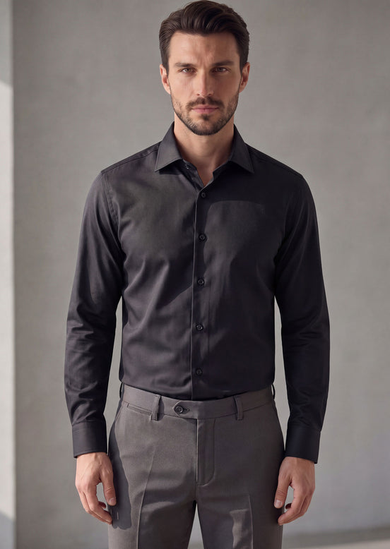 Black Plain Shirt