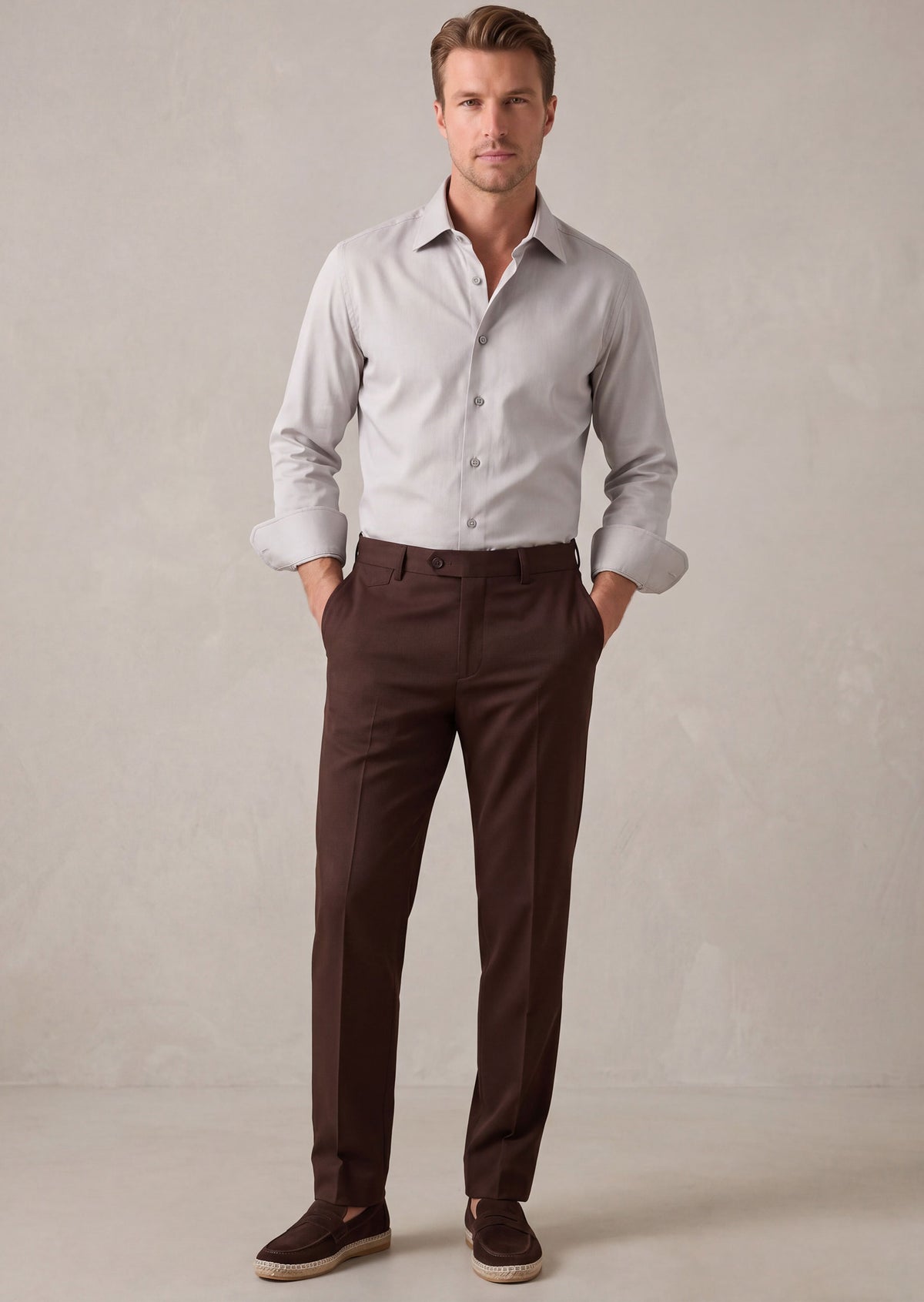 Grey Plain Shirt
