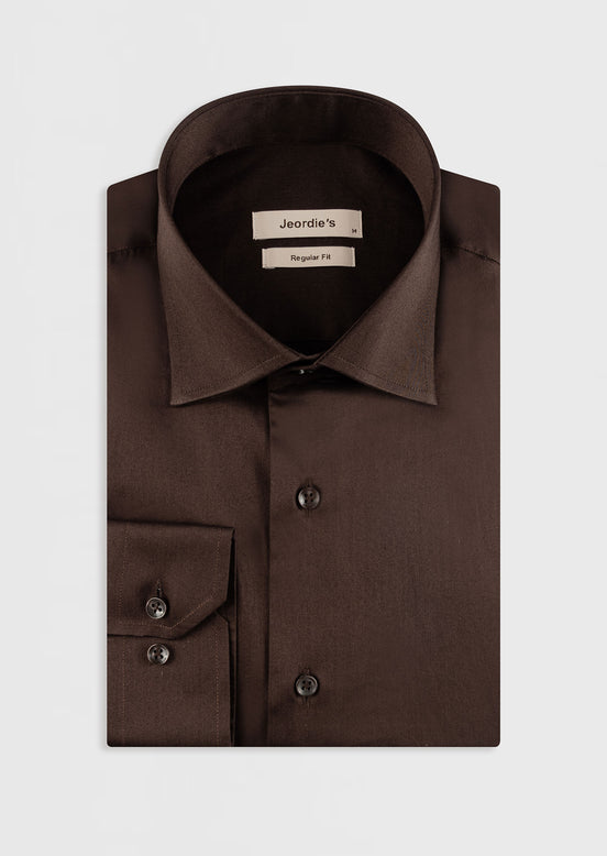 Dark Brown Plain Shirt