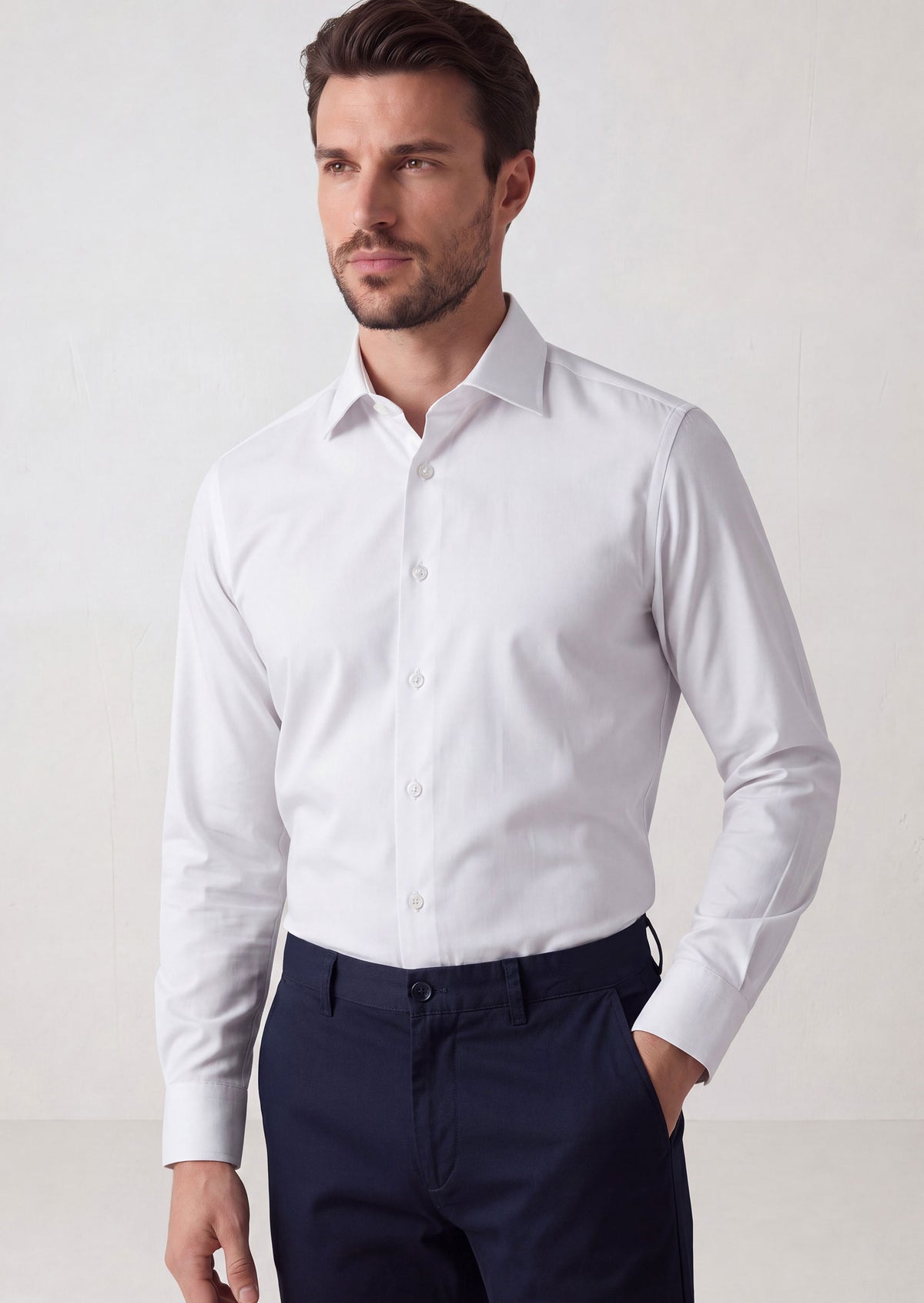 Light Grey Long Sleeve Shirt