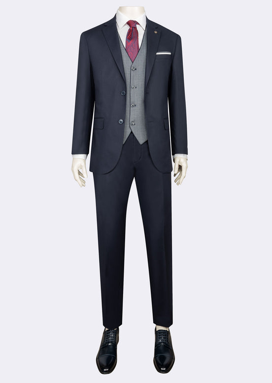 Light Navy Three-Piece Suit