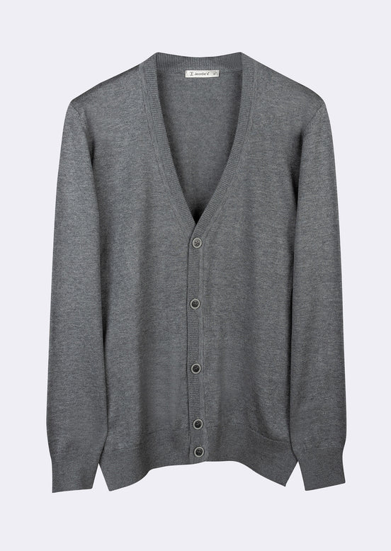 Dark Grey Melange Knitwear