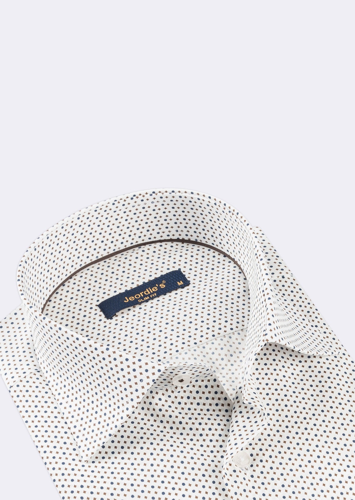 Beige - Navy Long Sleeve Shirt