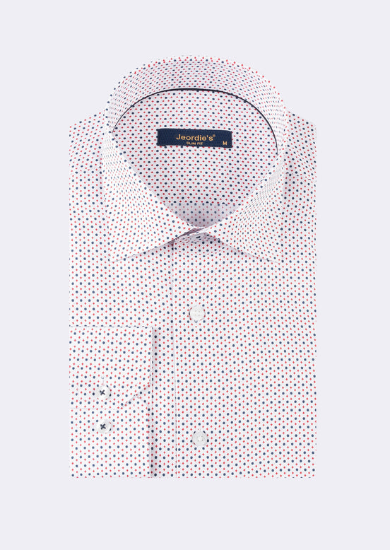 White - Red Long Sleeve Shirt