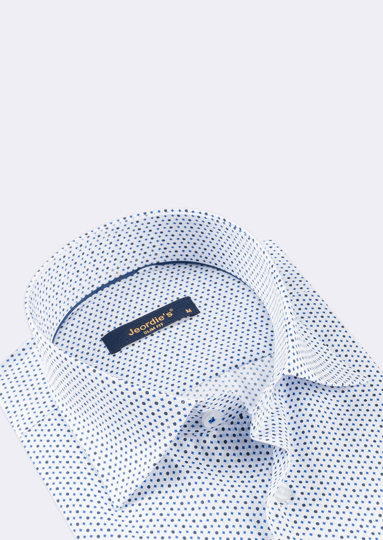 White - Blue Long Sleeve Shirt