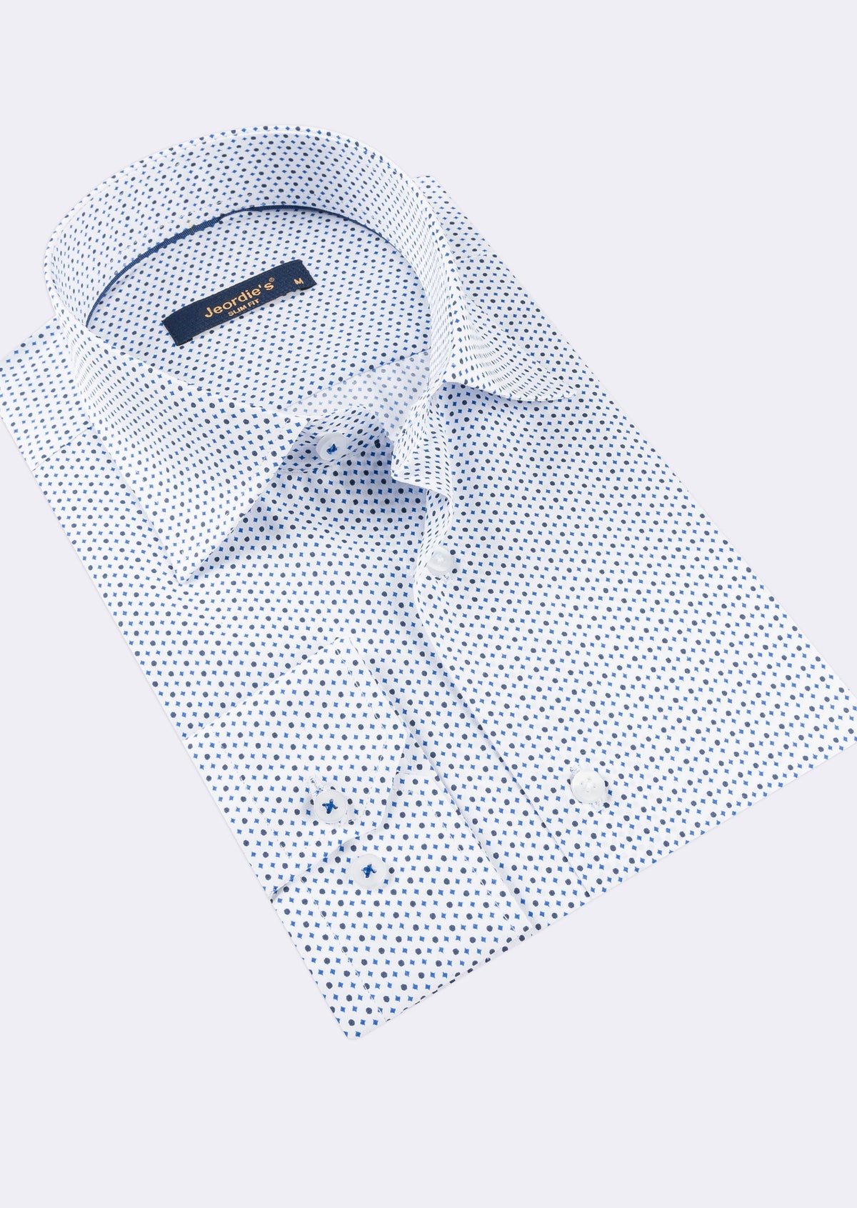 White - Blue Long Sleeve Shirt