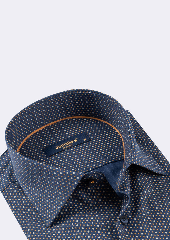 Navy - Beige Long Sleeve Shirt