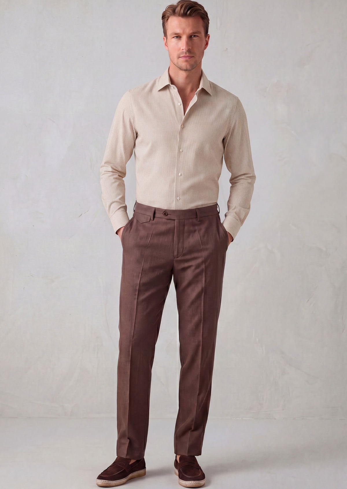 Beige Long Sleeve Shirt