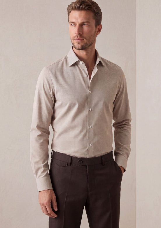 Beige Long Sleeve Shirt