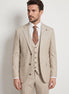 Beige Three-Piece Suit