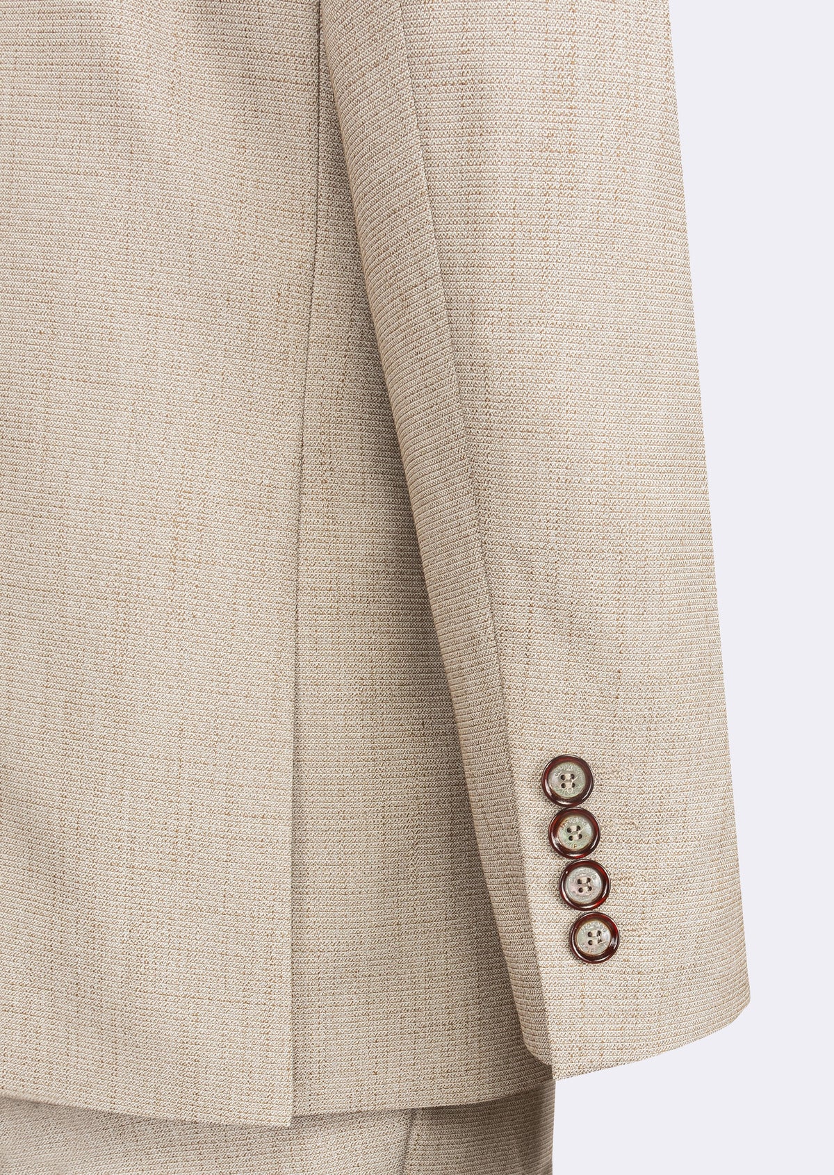 Beige Three-Piece Suit