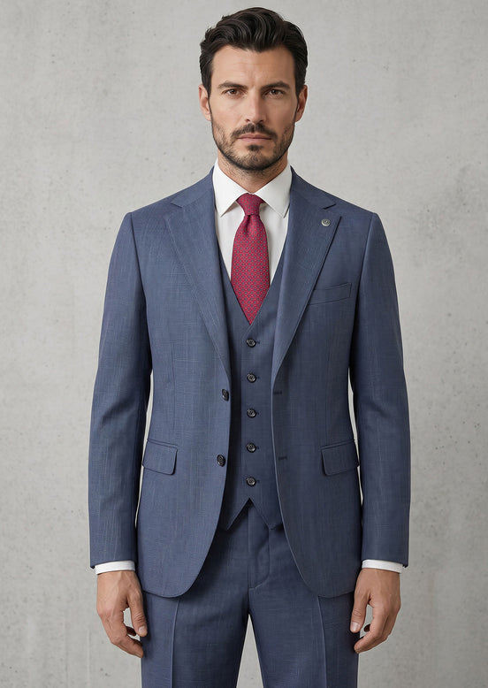 Royal Blue Three-Piece Suit