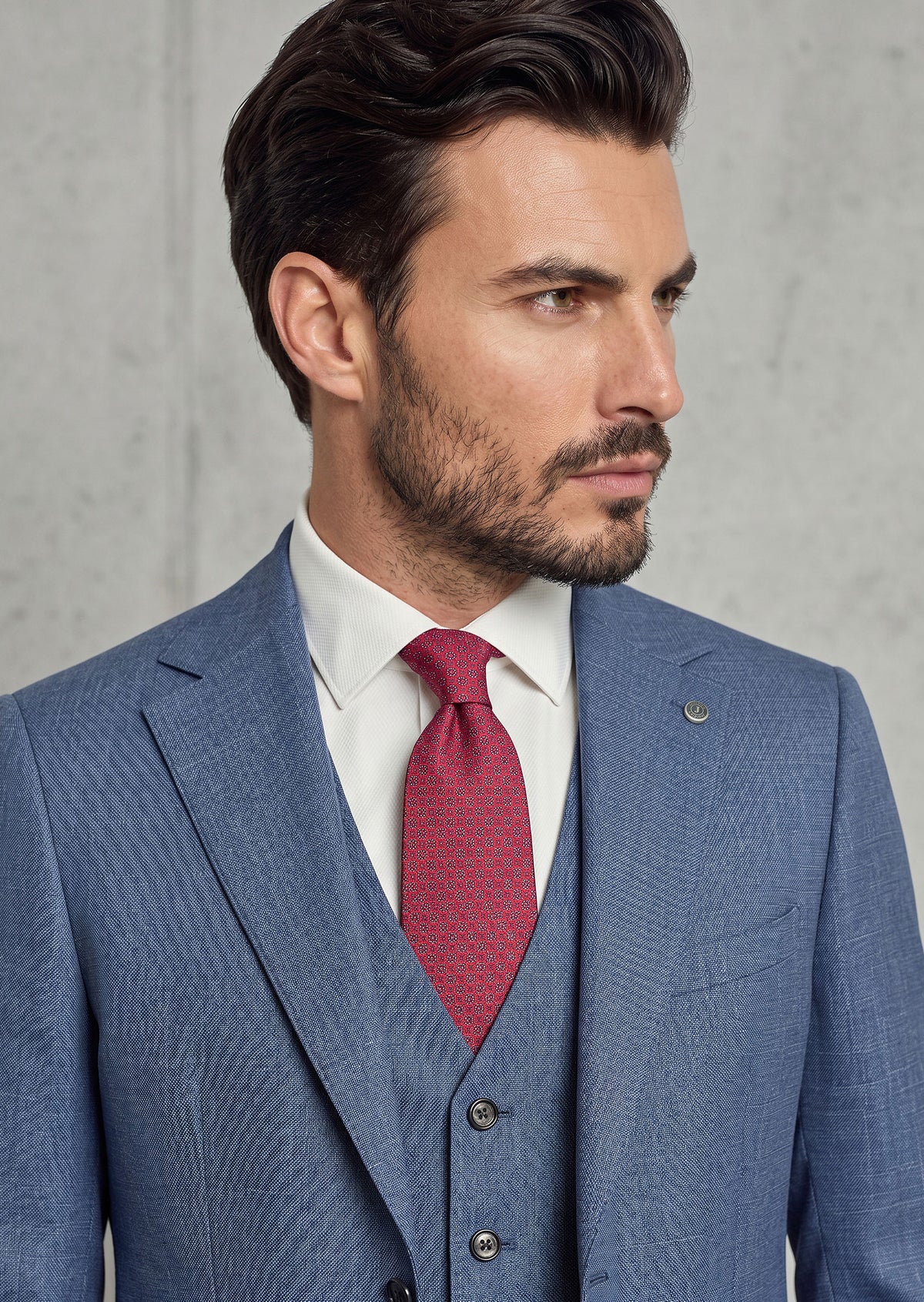 Royal Blue Three-Piece Suit