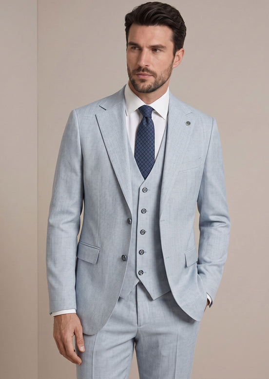 Blue Three-Piece Suit
