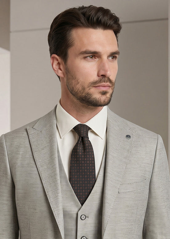 Grey Three-Piece Suit