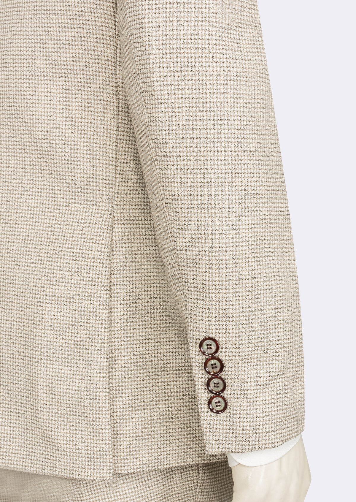 Beige Three-Piece Suit