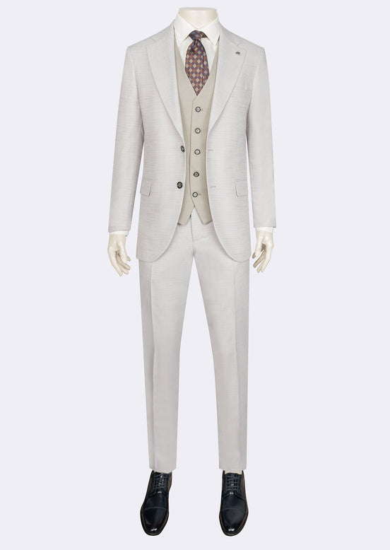Stone Three-Piece Suit