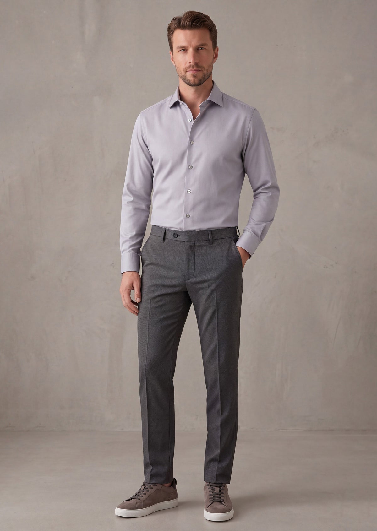 Grey Long Sleeve Shirt