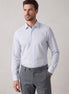 White - Blue Long Sleeve Shirt