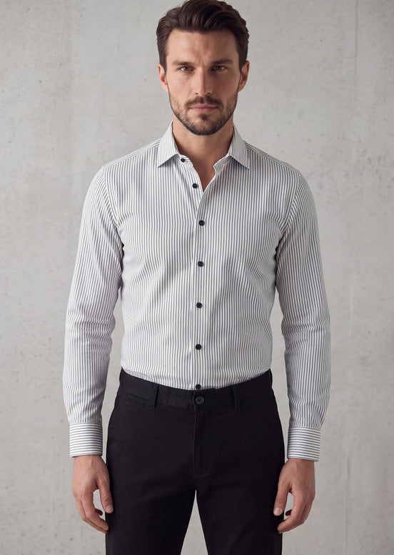 White - Black Long Sleeve Shirt