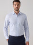 White - Navy Long Sleeve Shirt