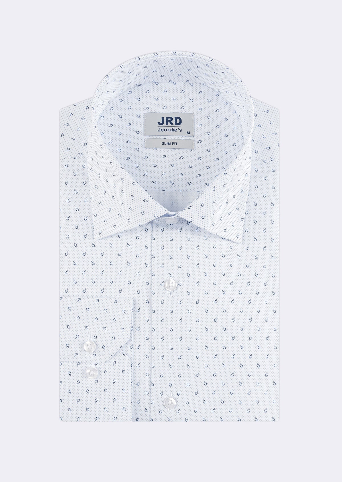 White - Navy Long Sleeve Shirt