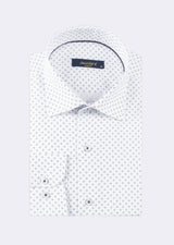 White - Navy Long Sleeve Shirt