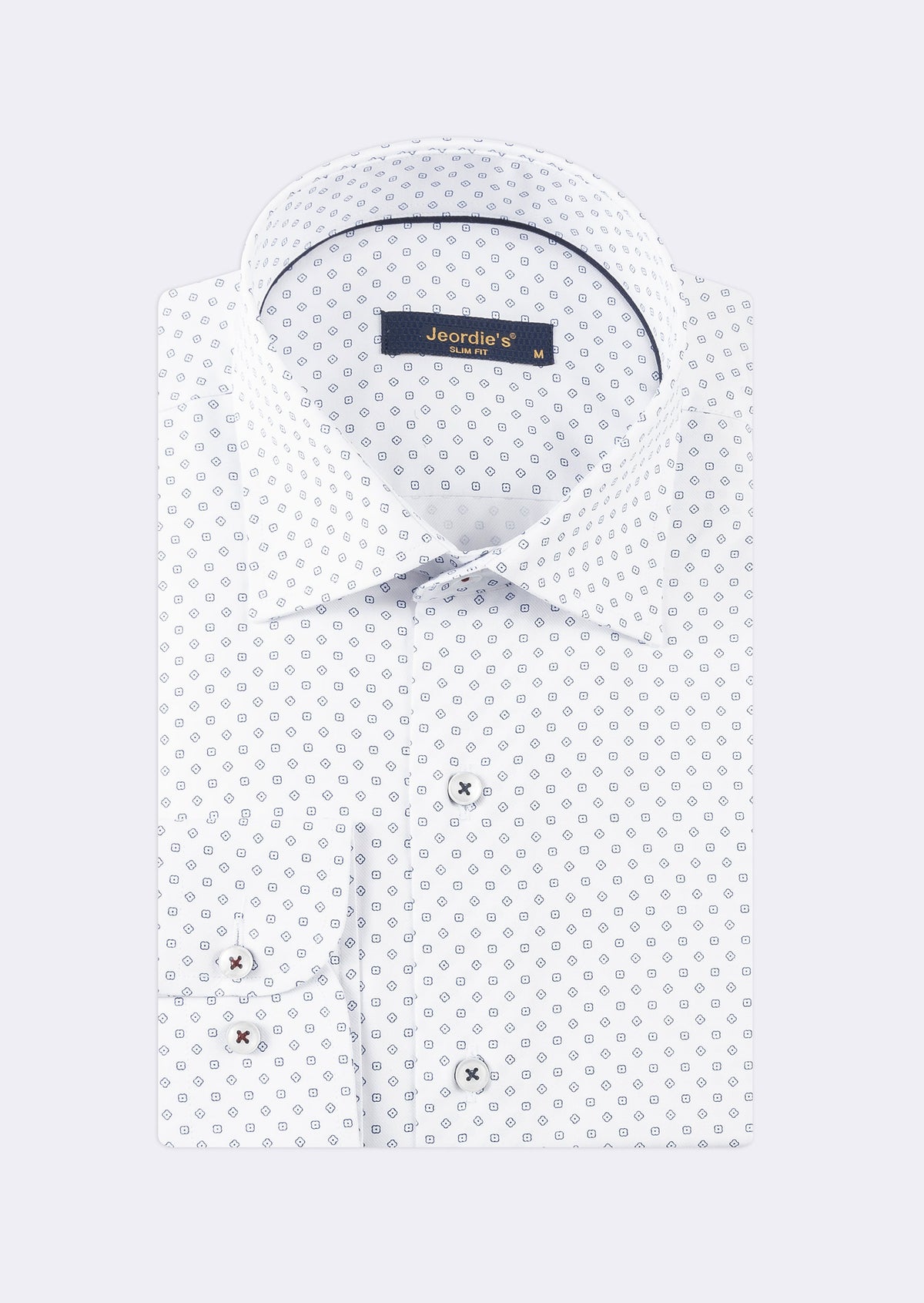 White - Navy Long Sleeve Shirt