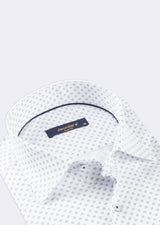 White - Navy Long Sleeve Shirt
