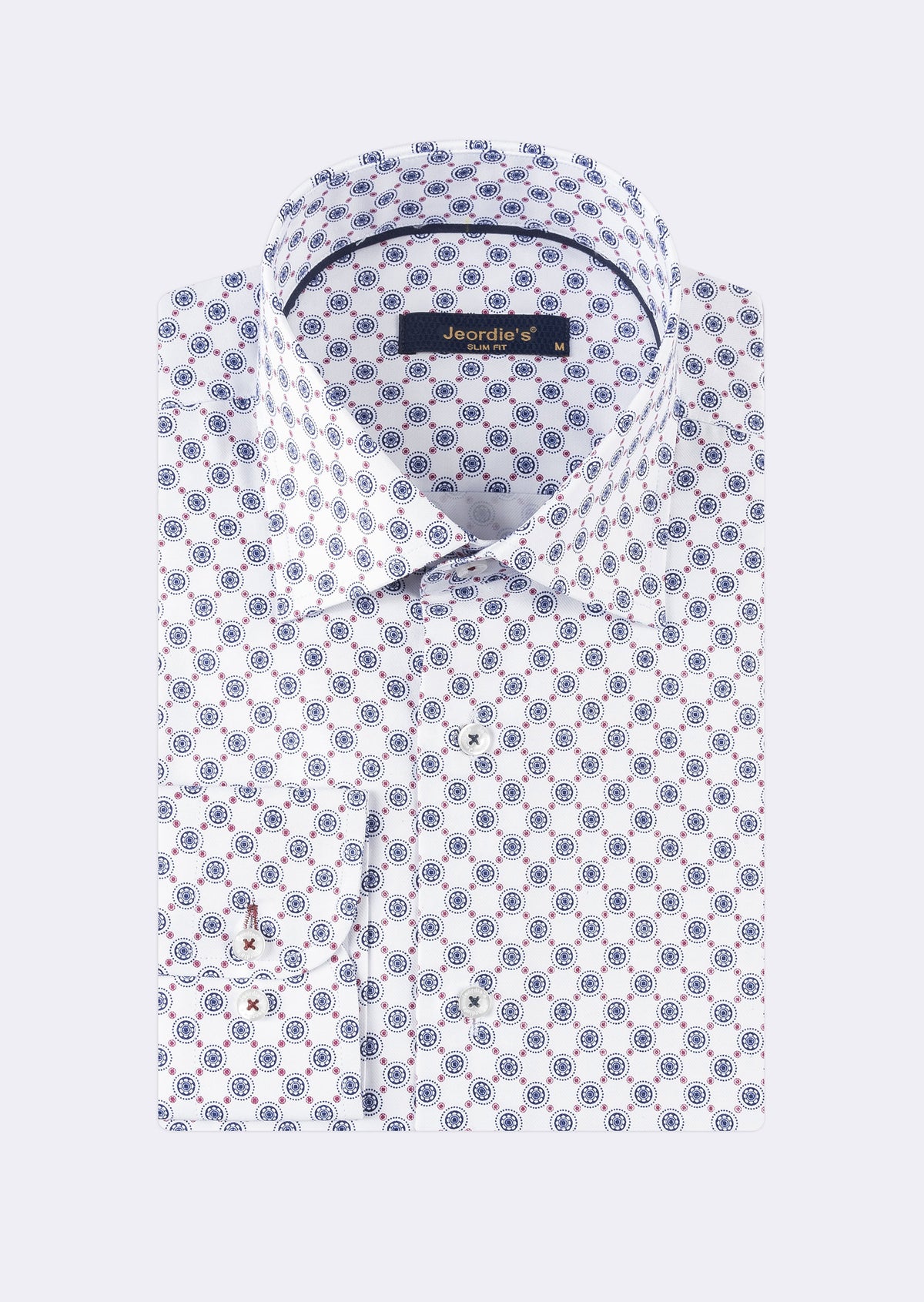 White - Navy Long Sleeve Shirt