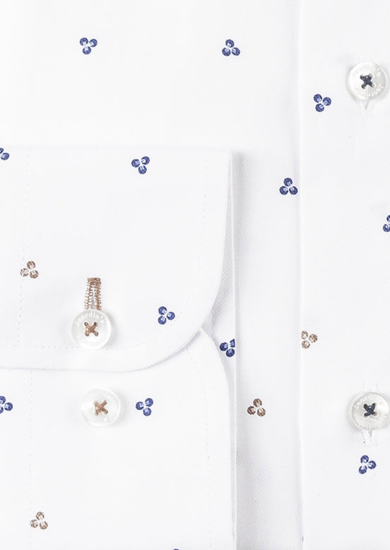 White - Beige Long Sleeve Shirt