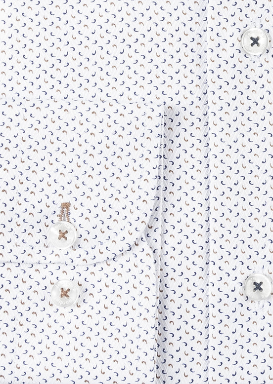 White - Beige Long Sleeve Shirt