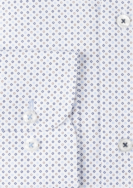 White - Beige Long Sleeve Shirt