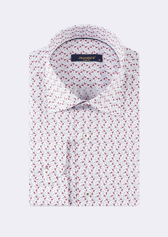 White - Red Long Sleeve Shirt