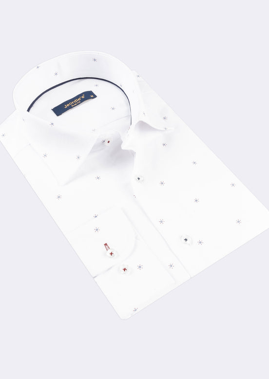 White - Navy Long Sleeve Shirt