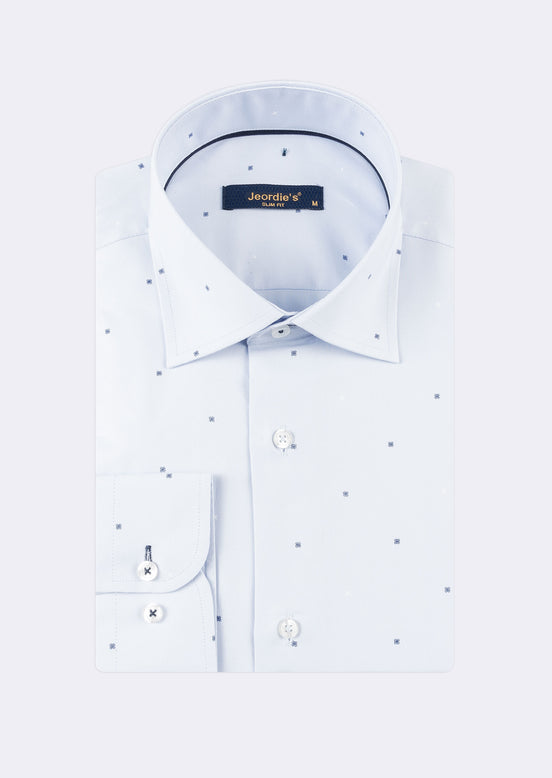 Blue - White Long Sleeve Shirt