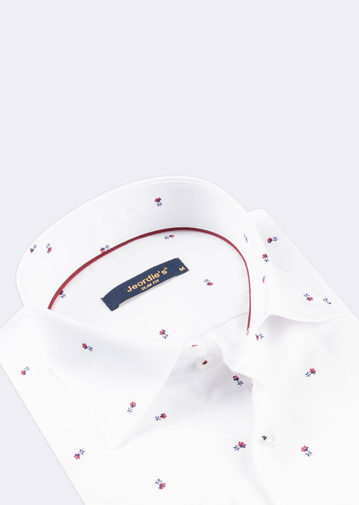 White - Burgundy Long Sleeve Shirt
