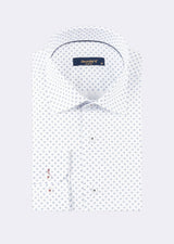 White - Navy Long Sleeve Shirt
