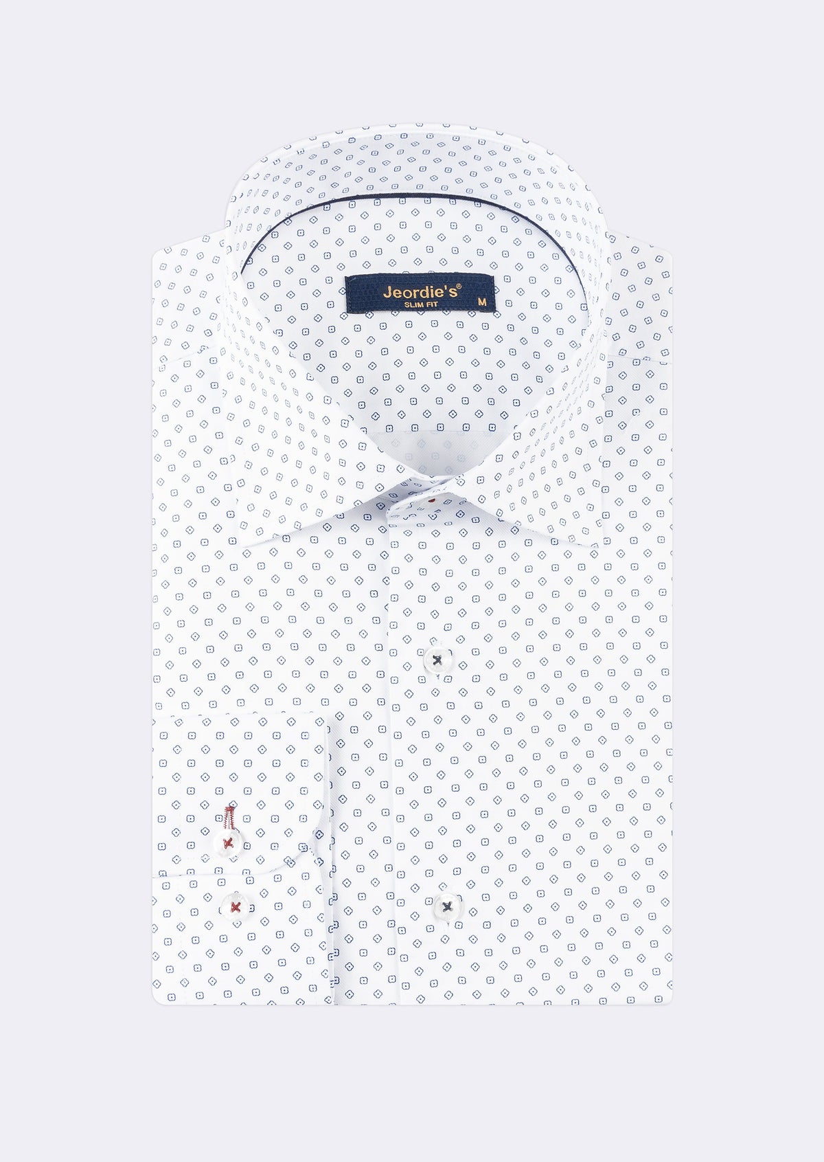 White - Navy Long Sleeve Shirt