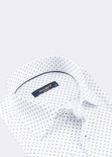 White - Navy Long Sleeve Shirt