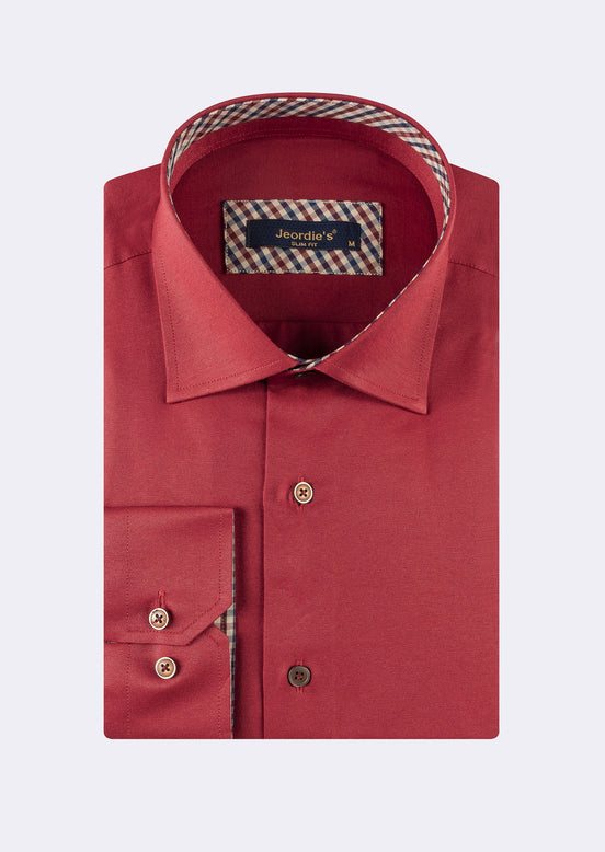 Burgundy Long Sleeve Shirt