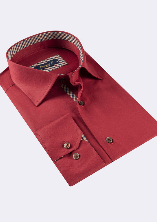 Burgundy Long Sleeve Shirt