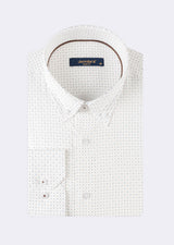 White - Brown Long Sleeve Shirt